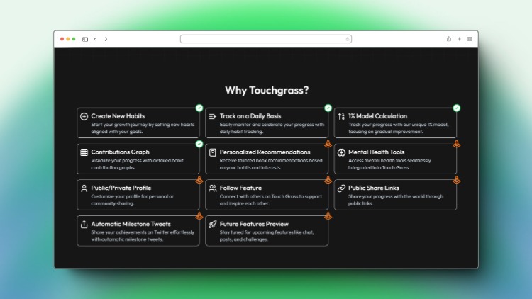 Touchgrass – screenshot 2