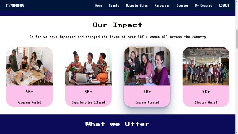 CodeHERS - Empowering women in tech – screenshot 3