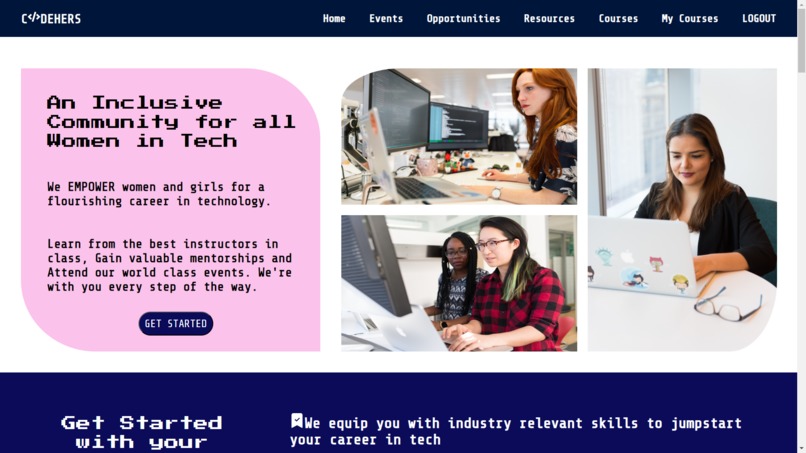 CodeHERS - Empowering women in tech – screenshot 5