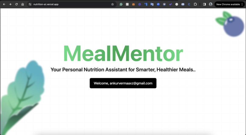 MEAL MENTOR – screenshot 1