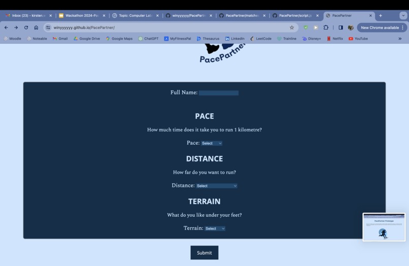 PacePartner – screenshot 2