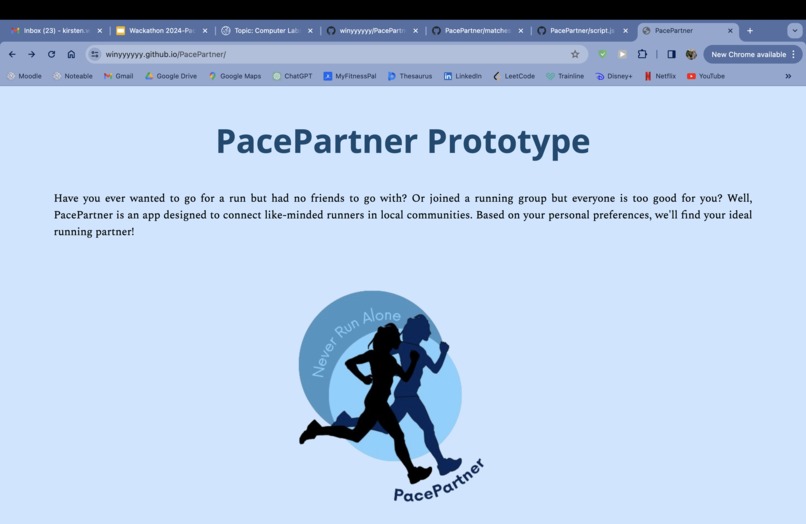 PacePartner – screenshot 1