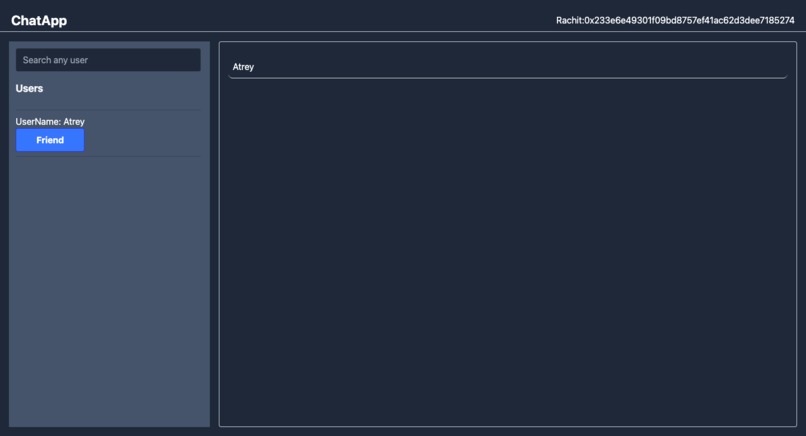 Decentralized Chat Application – screenshot 1