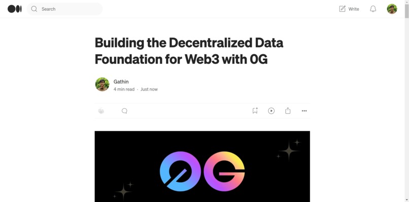 Blog-1 on 0G by Gathin – screenshot 1