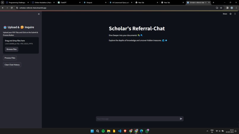 AI Customized Scholar's Referral Chat – screenshot 1