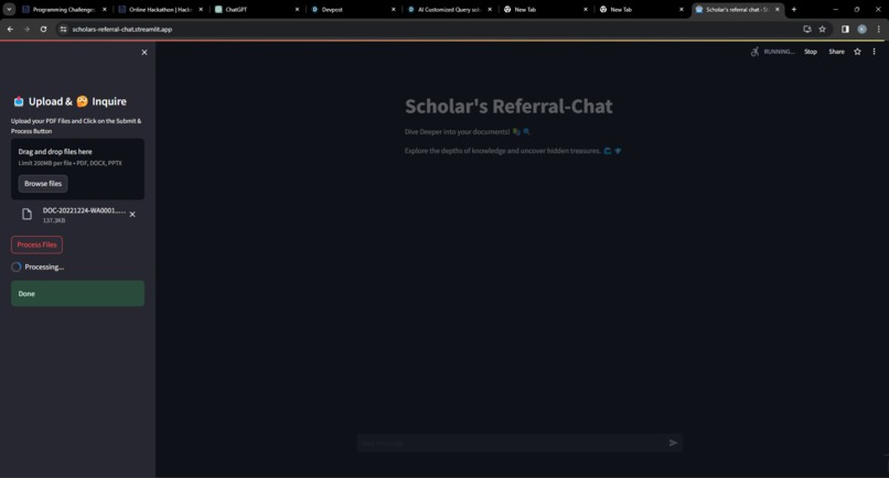 AI Customized Scholar's Referral Chat – screenshot 2