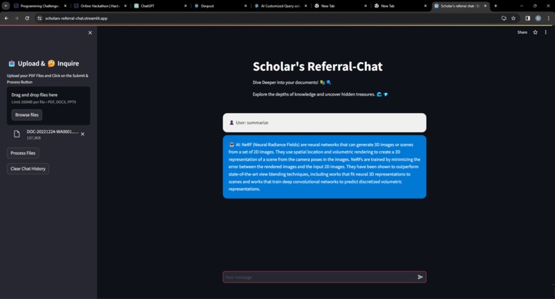 AI Customized Scholar's Referral Chat – screenshot 3