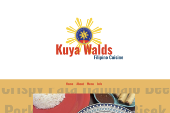 Kuya Walds Filipino Cusine Restaurant Website
