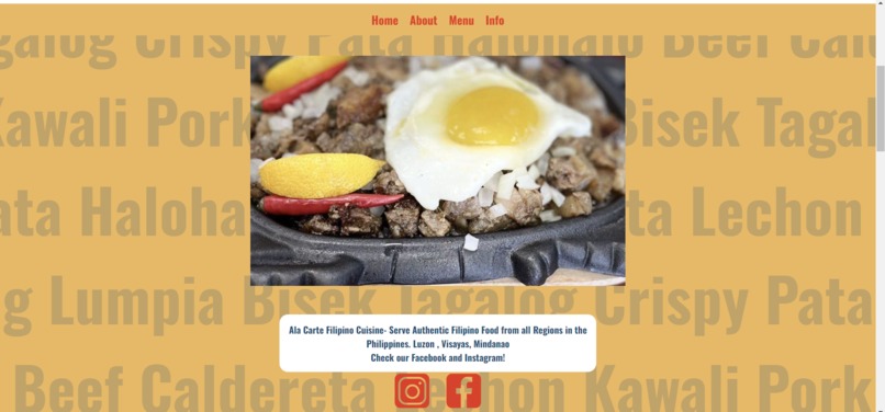 Kuya Walds Filipino Cusine Restaurant Website – screenshot 2