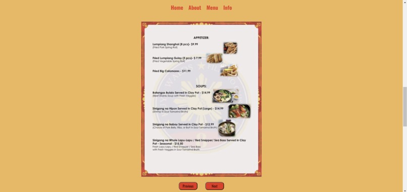 Kuya Walds Filipino Cusine Restaurant Website – screenshot 3