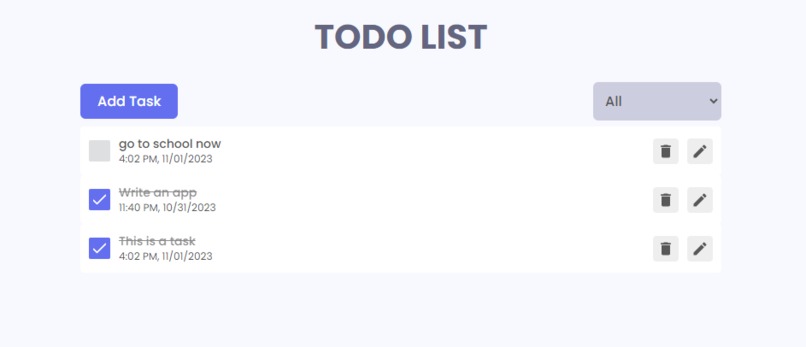 Todo's – screenshot 1