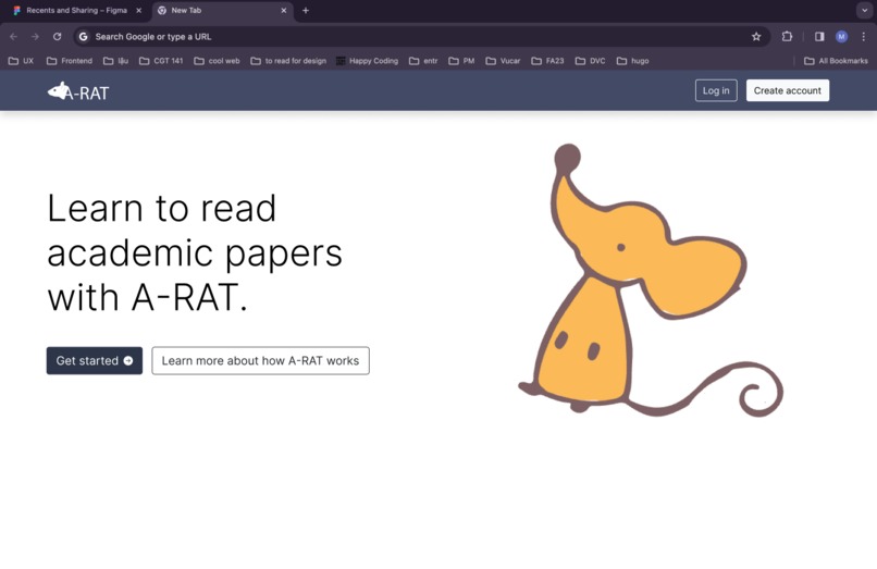 A-RAT: Academic Reading Assistant Tool – screenshot 1
