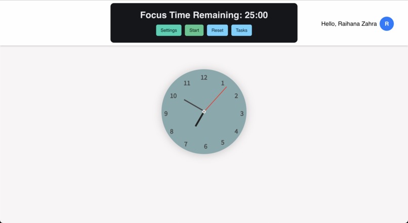 Pomodoro Study Group Web App – screenshot 1