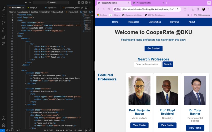 CoopeRate at DKU – screenshot 7