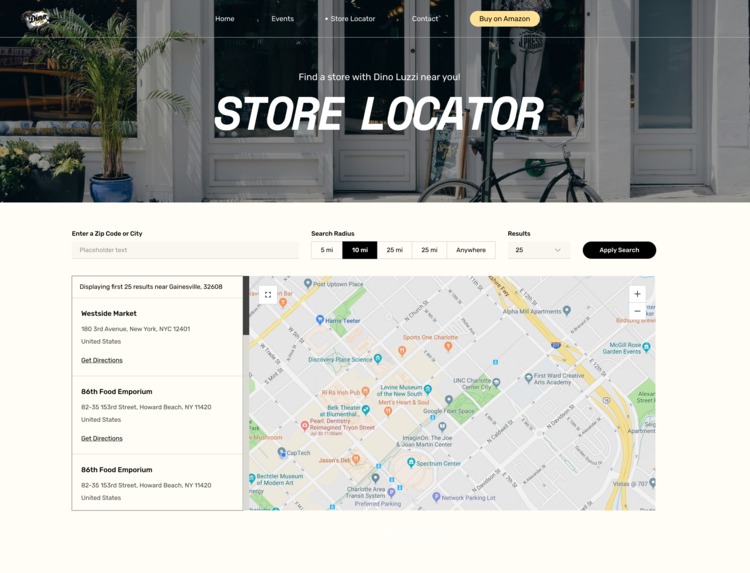 Dino Luzzi Website Redesign – screenshot 3
