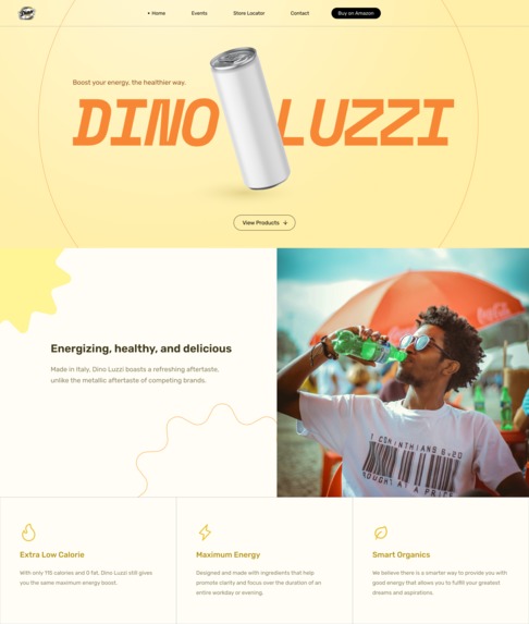 Dino Luzzi Website Redesign – screenshot 1