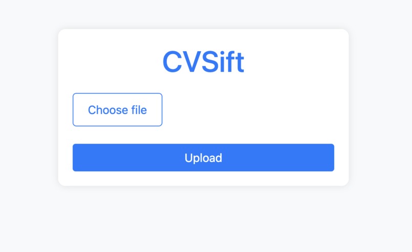 CVSift – screenshot 1