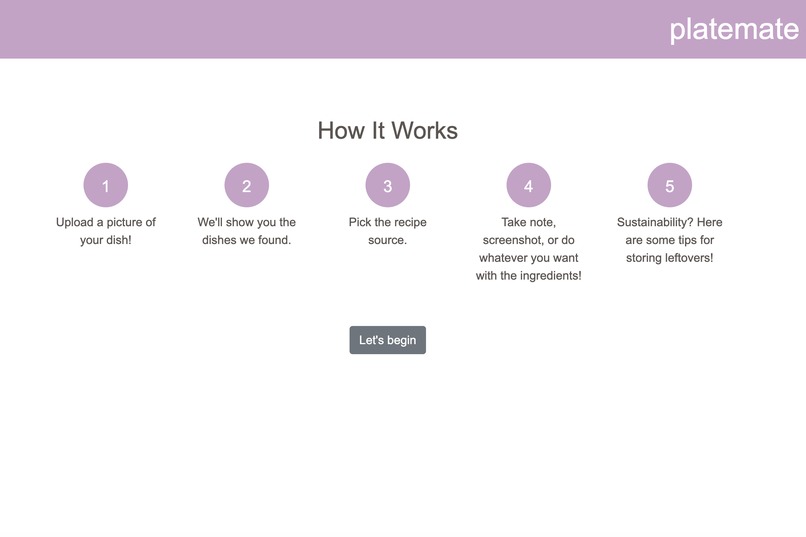 platemate – screenshot 1