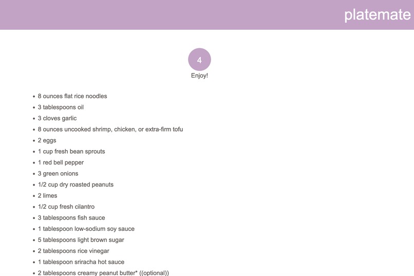 platemate – screenshot 2