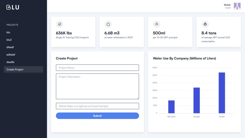 Blu - Creating Water and Carbon Neutral AI – screenshot 4