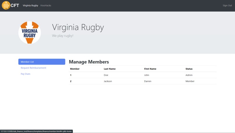 Club Finance Tool – screenshot 3