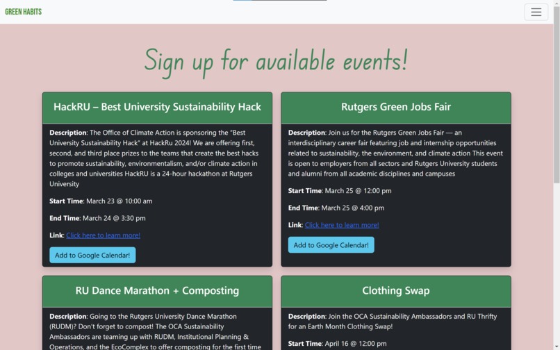 Green Habits – screenshot 3