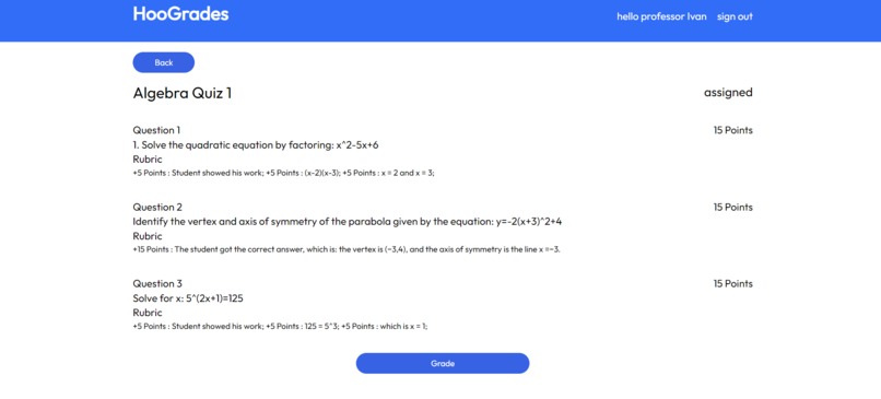 HooGrades – screenshot 2