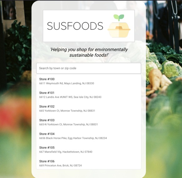 SusFoods – screenshot 1