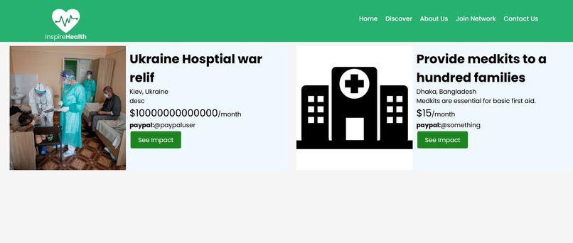 InspireHealth – screenshot 2
