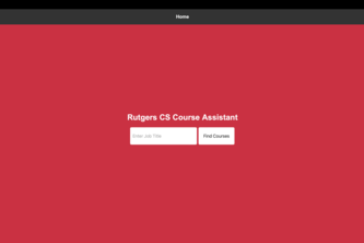Rutgers CS Course Assistant