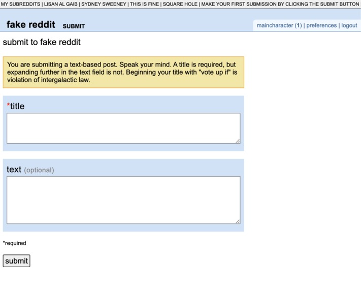 Fake Reddit – screenshot 2
