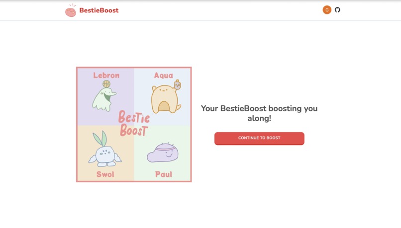 BestieBoost – screenshot 1