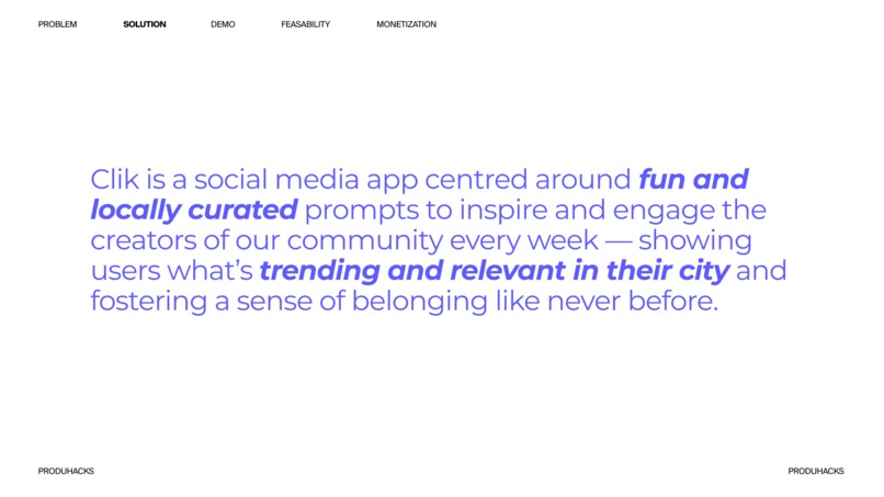 Clik – screenshot 2