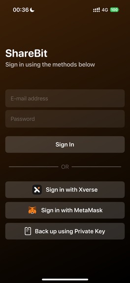 ShareBit – screenshot 2