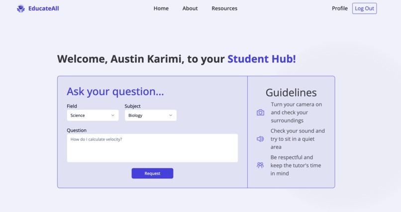 EducateAll - 1st Place Winner TruHacks – screenshot 2