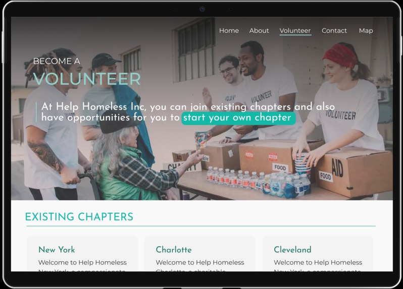 Help Homeless Inc Redesign – screenshot 6