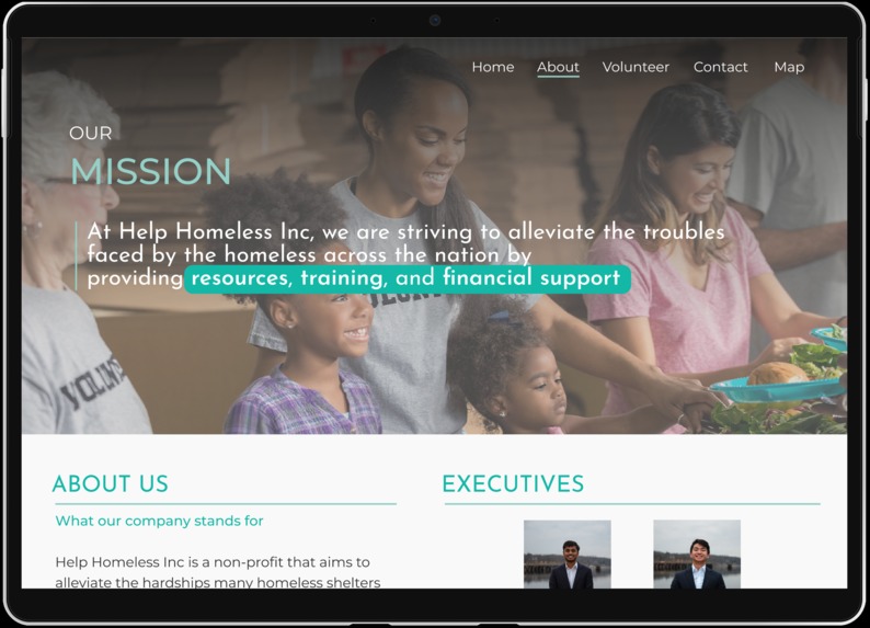 Help Homeless Inc Redesign – screenshot 4