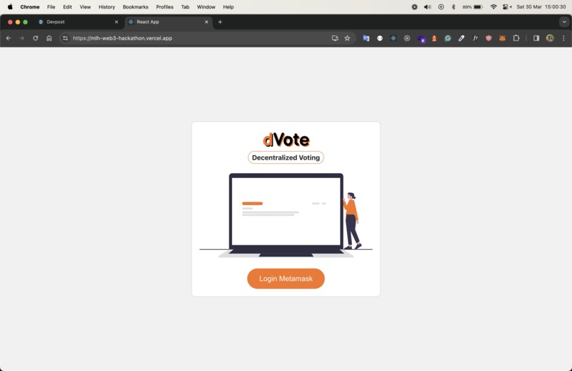 dVote – screenshot 1