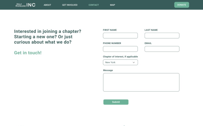 Help Homeless Inc Redesign – screenshot 11