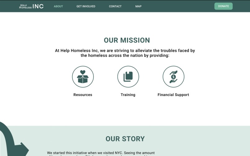 Help Homeless Inc Redesign – screenshot 6