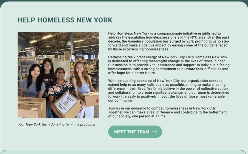 Help Homeless Inc Redesign – screenshot 10