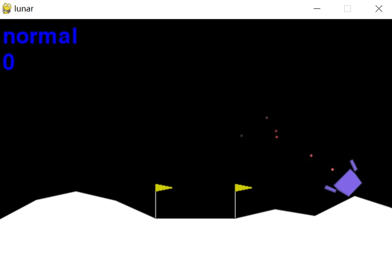 wrapper for lunar-lander from OpenAI – screenshot 1