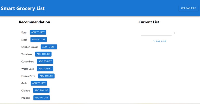 Smart Grocery List – screenshot 2
