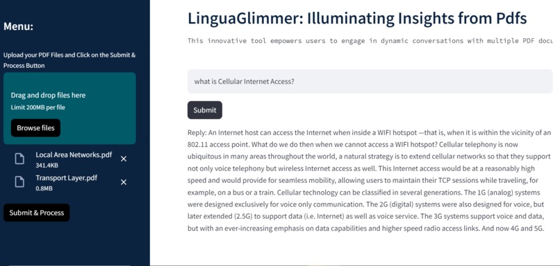 LinguaGlimmer: Illuminating Insights from Research Papers – screenshot 2