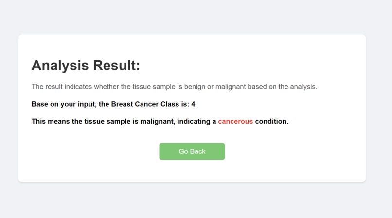Breast Cancer Prediction – screenshot 2