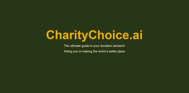 CharityChoice.ai – screenshot 1