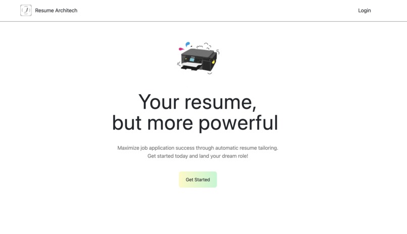 Resume ArchiTech – screenshot 1
