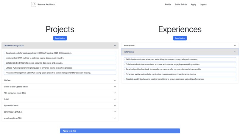Resume ArchiTech – screenshot 4