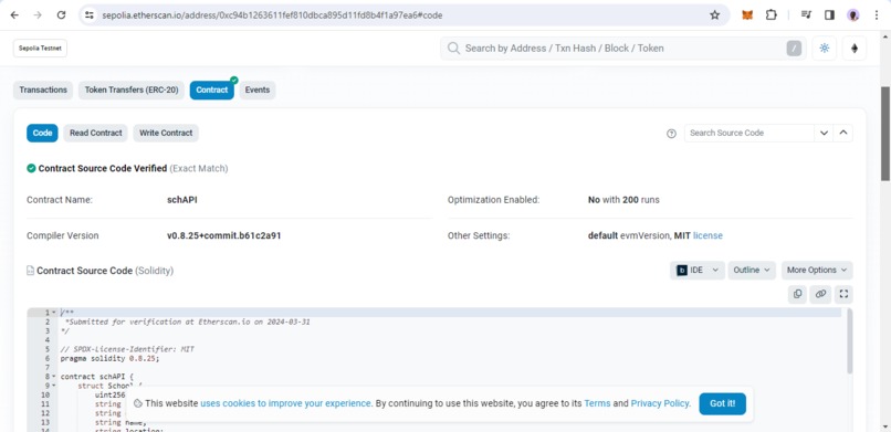 SHSTVET_SCHOOLS API – screenshot 3
