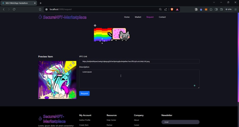 SecureNFT Marketplace – screenshot 3